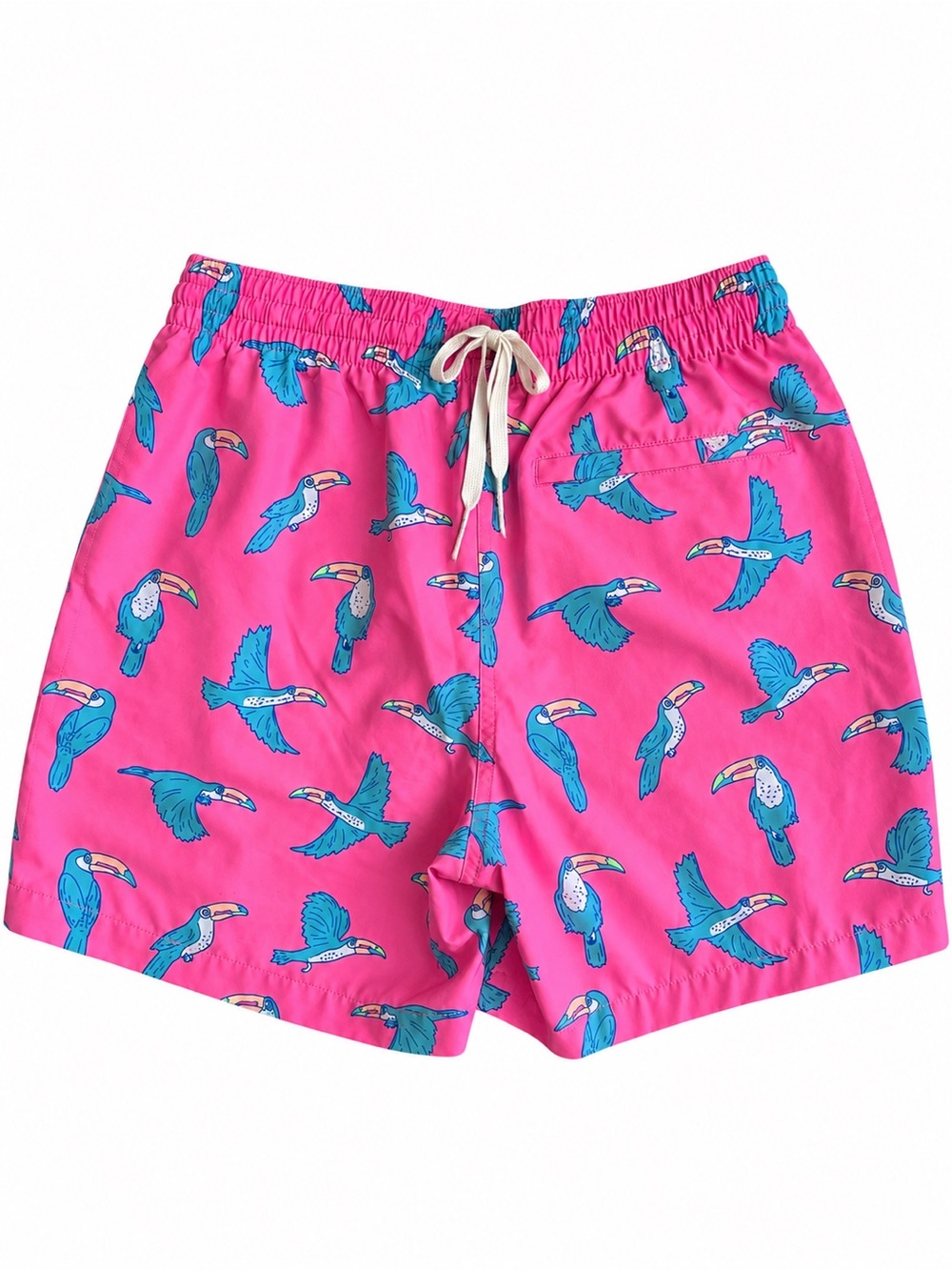 Chubbies The Toucan Do Its Swim Trunks 5.5 Pink Sz Medium